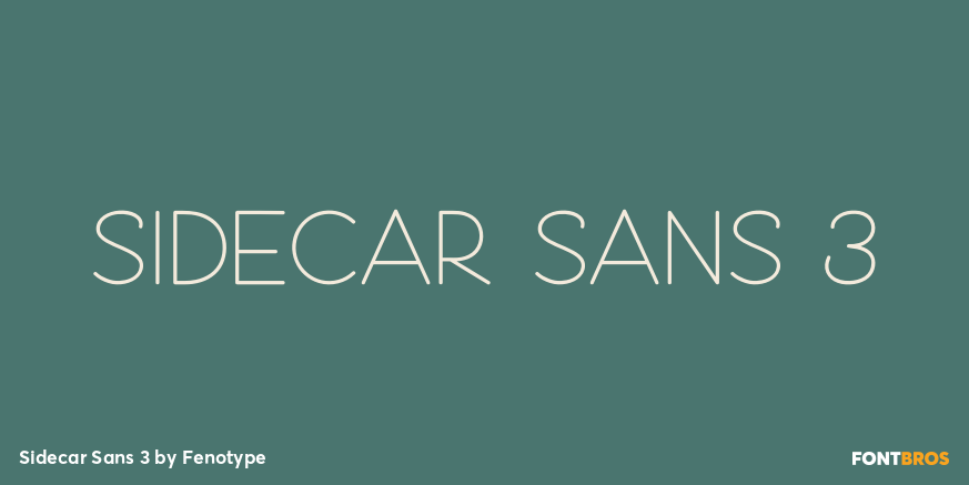 Sidecar Sans 3 Font Poster #1