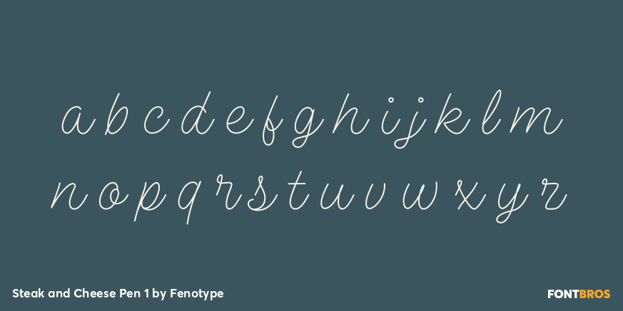 Steak and Cheese Pen 1 Font Poster #3