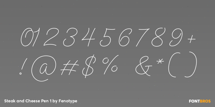 Steak and Cheese Pen 1 Font Poster #4