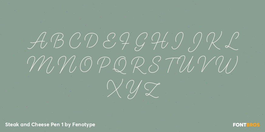 Steak and Cheese Pen 1 Font Poster #1