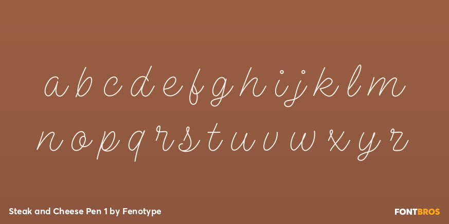 Steak and Cheese Pen 1 Font Poster #1