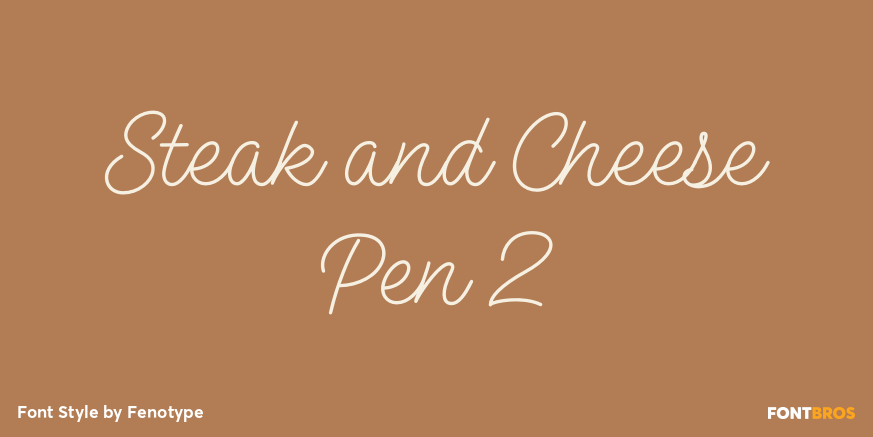 Steak and Cheese Pen 2 Font Poster #1
