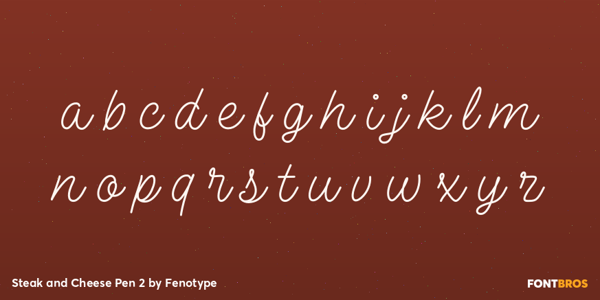 Steak and Cheese Pen 2 Font Poster #3