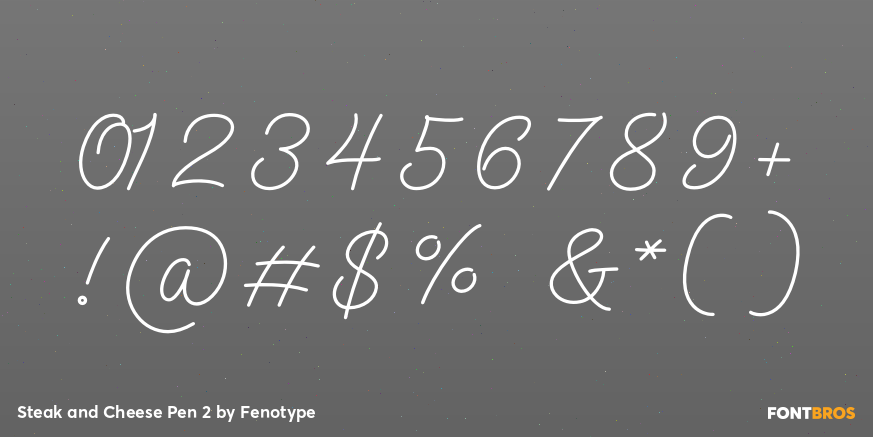 Steak and Cheese Pen 2 Font Poster #4