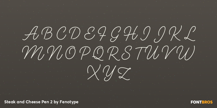 Steak and Cheese Pen 2 Font Poster #1