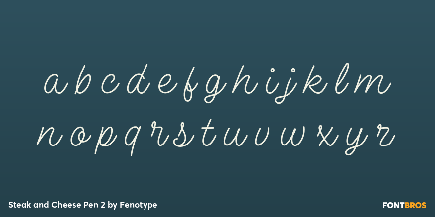 Steak and Cheese Pen 2 Font Poster #1