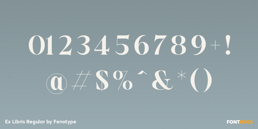 Ex Libris Regular Font Poster #1