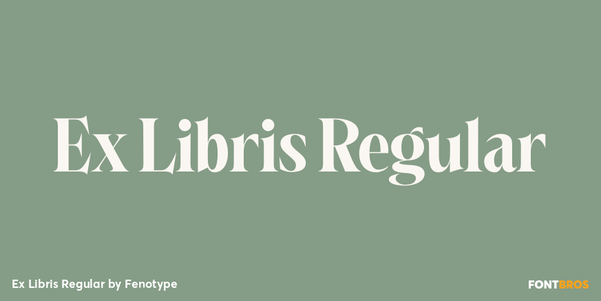 Ex Libris Regular Font Poster #1