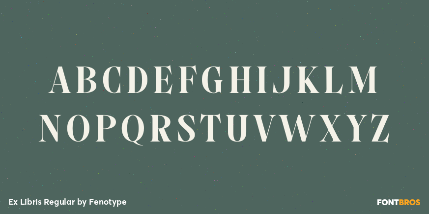 Ex Libris Regular Font Poster #1