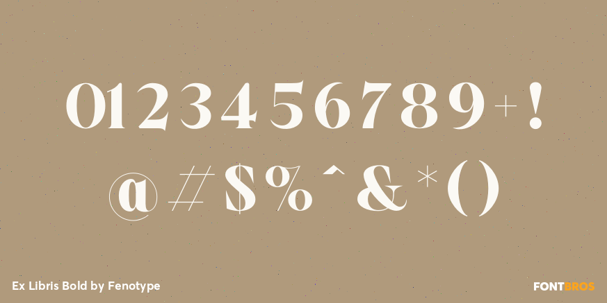 Ex Libris Bold Font Poster #1