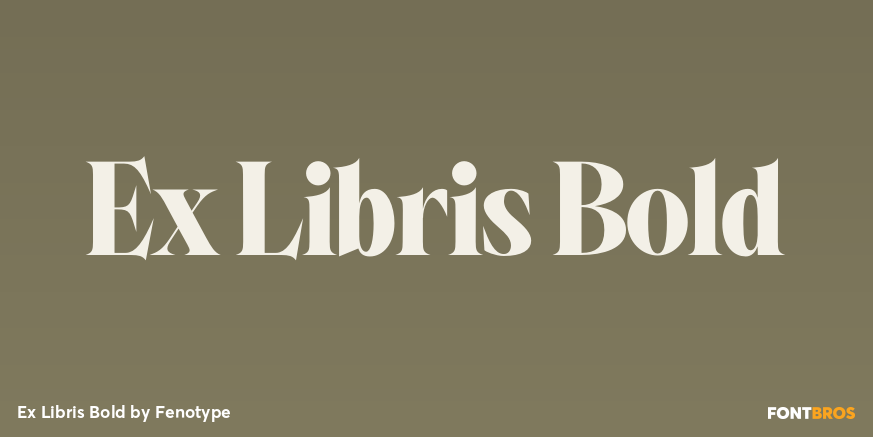 Ex Libris Bold Font Poster #1