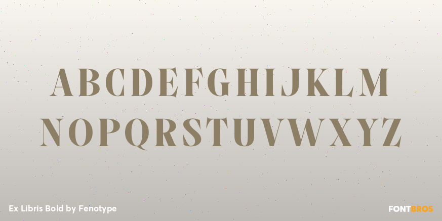 Ex Libris Bold Font Poster #1