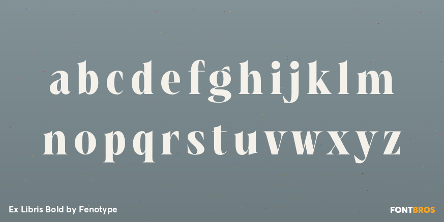 Ex Libris Bold Font Poster #1