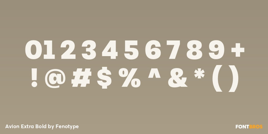 Avion Extra Bold Font Poster #4