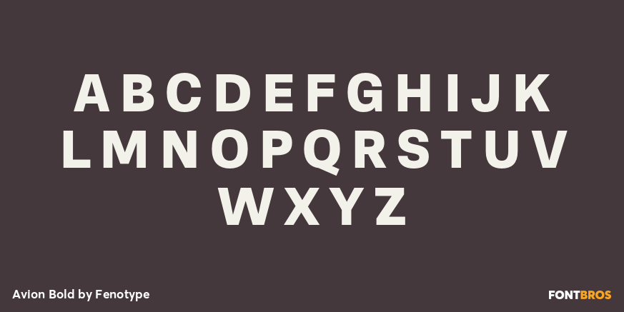 Avion Bold Font Poster #1