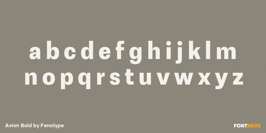 Avion Bold Font Poster #1
