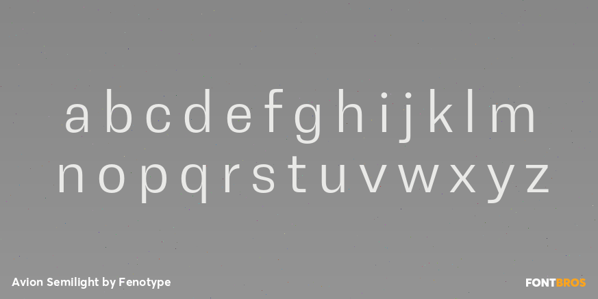 Avion Semilight Font Poster #1