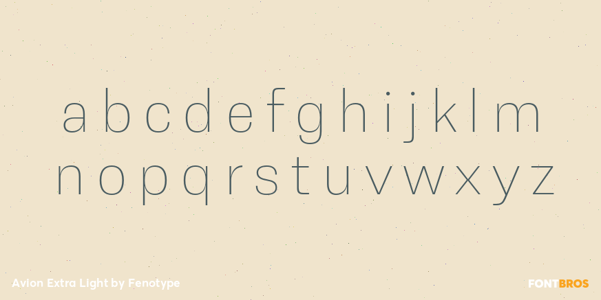 Avion Extra Light Font Poster #3