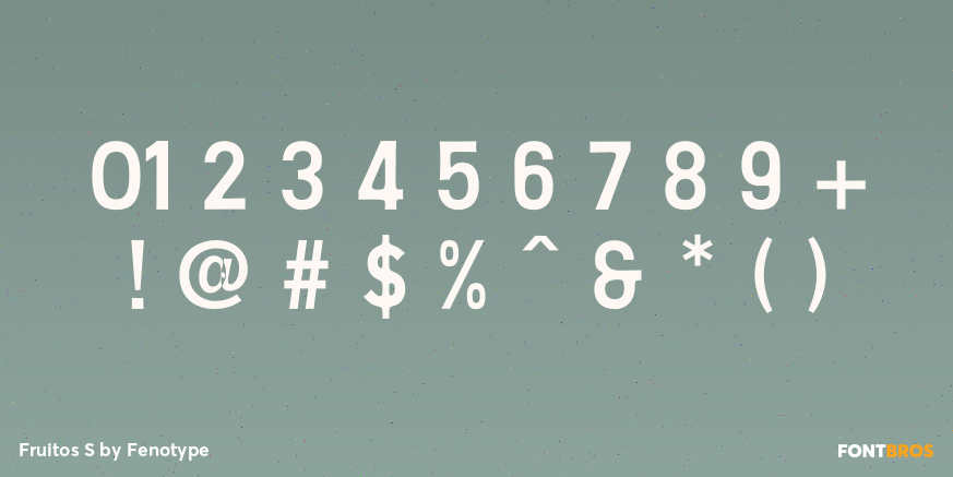 Fruitos S Font Poster #4