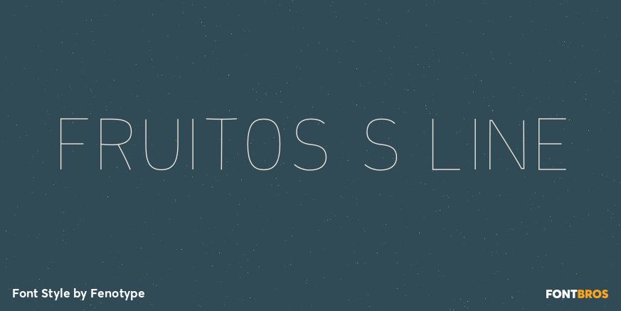 Fruitos S Line Font Poster #1