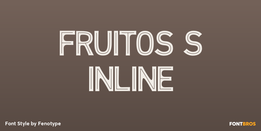 Fruitos S Inline Font Poster #1