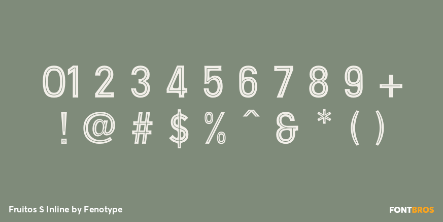 Fruitos S Inline Font Poster #1