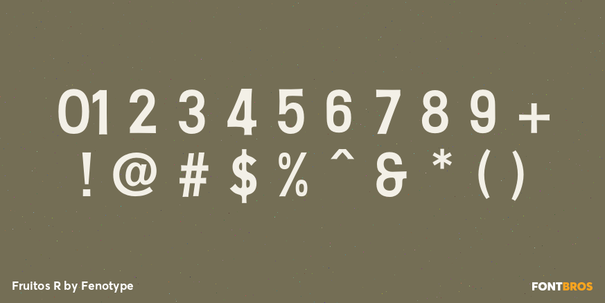 Fruitos R Font Poster #4