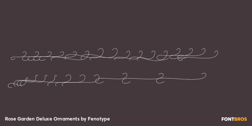 Rose Garden Deluxe Ornaments Font Poster #3