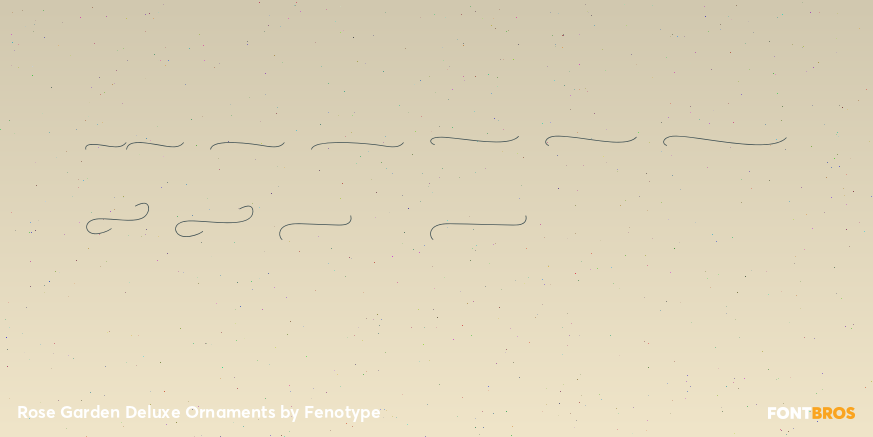 Rose Garden Deluxe Ornaments Font Poster #4