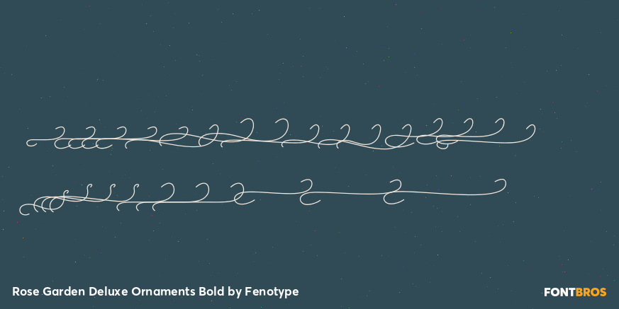 Rose Garden Deluxe Ornaments Bold Font Poster #3