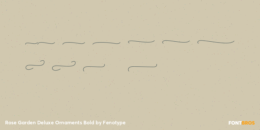 Rose Garden Deluxe Ornaments Bold Font Poster #4