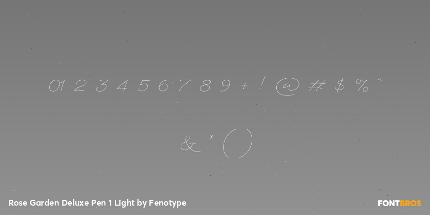 Rose Garden Deluxe Pen 1 Light Font Poster #4