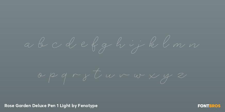 Rose Garden Deluxe Pen 1 Light Font Poster #3