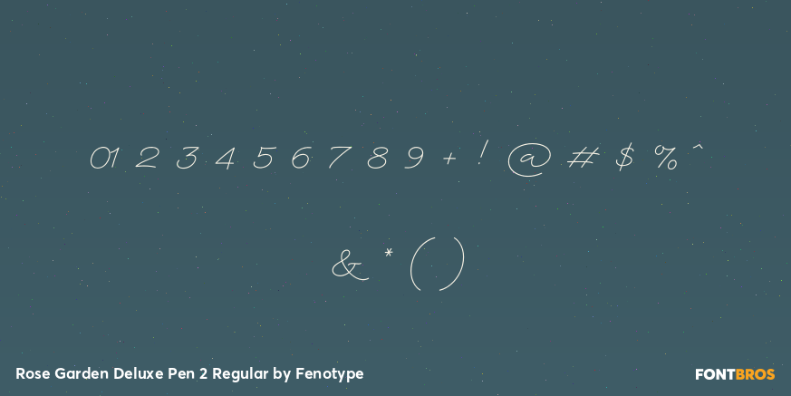 Rose Garden Deluxe Pen 2 Regular Font Poster #4