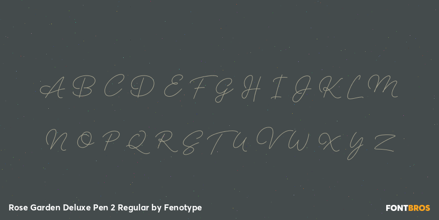 Rose Garden Deluxe Pen 2 Regular Font Poster #2