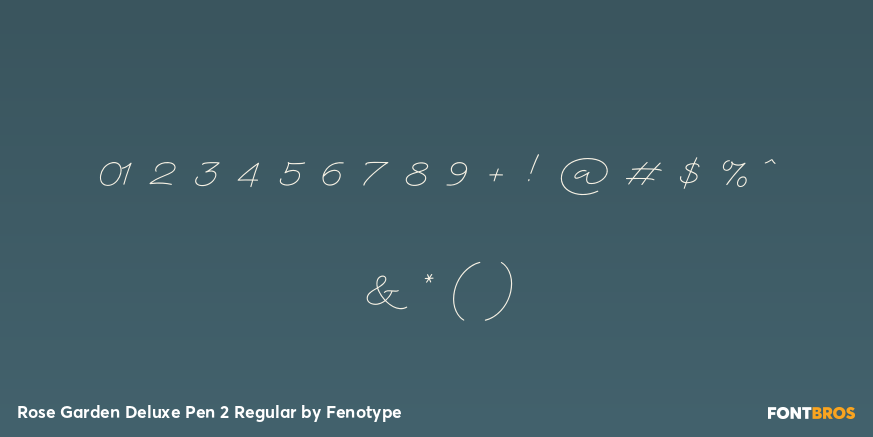 Rose Garden Deluxe Pen 2 Regular Font Poster #4