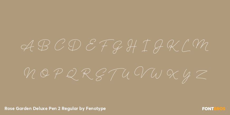 Rose Garden Deluxe Pen 2 Regular Font Poster #2