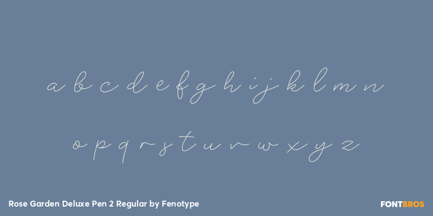 Rose Garden Deluxe Pen 2 Regular Font Poster #3