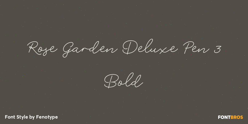 Rose Garden Deluxe Pen 3 Bold Poster
