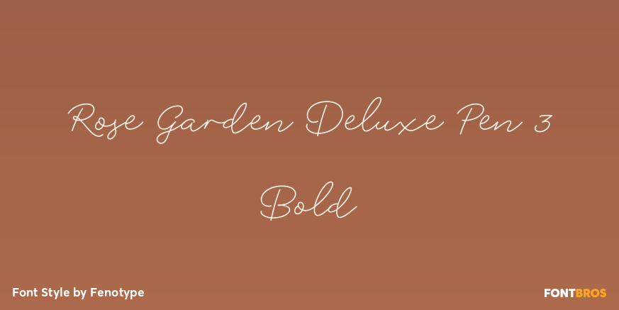 Rose Garden Deluxe Pen 3 Bold Poster