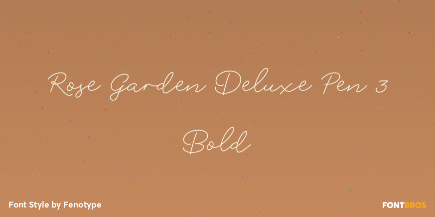 Rose Garden Deluxe Pen 3 Bold Poster