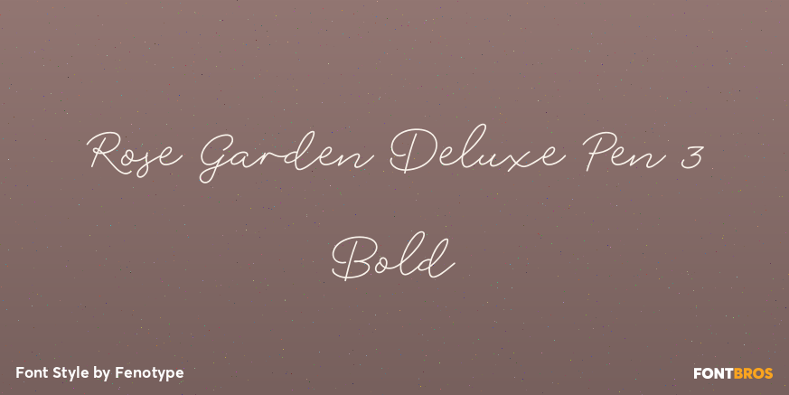 Rose Garden Deluxe Pen 3 Bold Poster