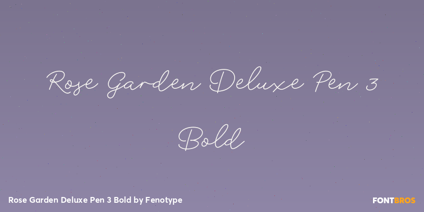 Rose Garden Deluxe Pen 3 Bold Poster