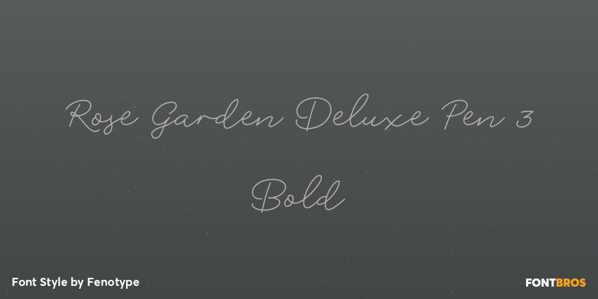 Rose Garden Deluxe Pen 3 Bold Poster