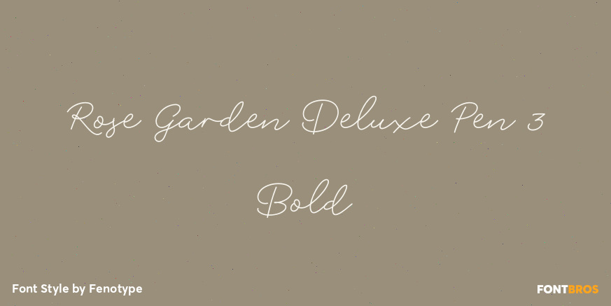 Rose Garden Deluxe Pen 3 Bold Poster