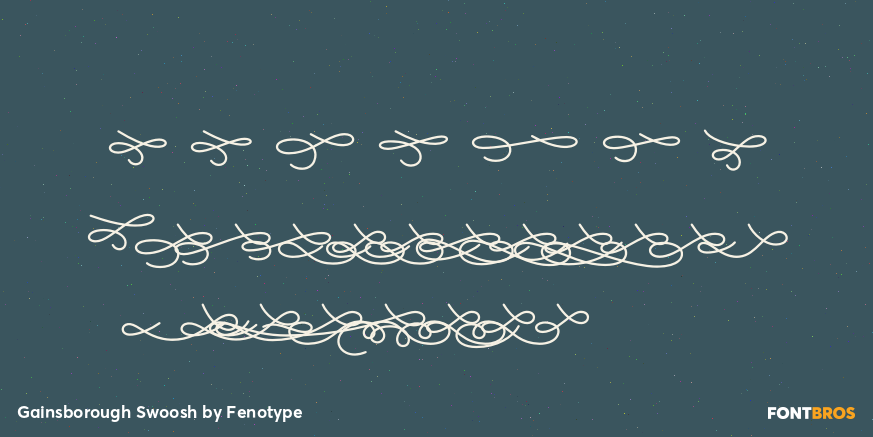 Gainsborough Swoosh Font Poster #1