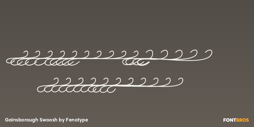 Gainsborough Swoosh Font Poster #1