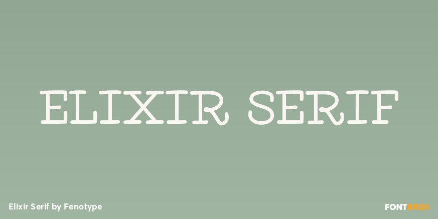 Elixir Serif Font Poster #1