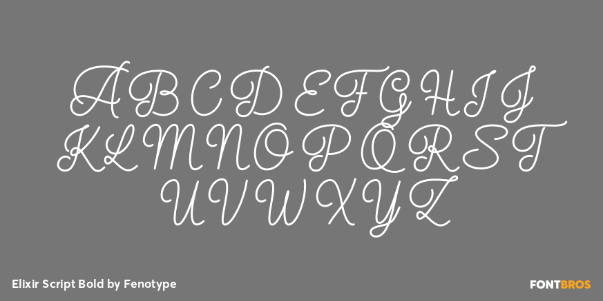 Elixir Script Bold Font Poster #2