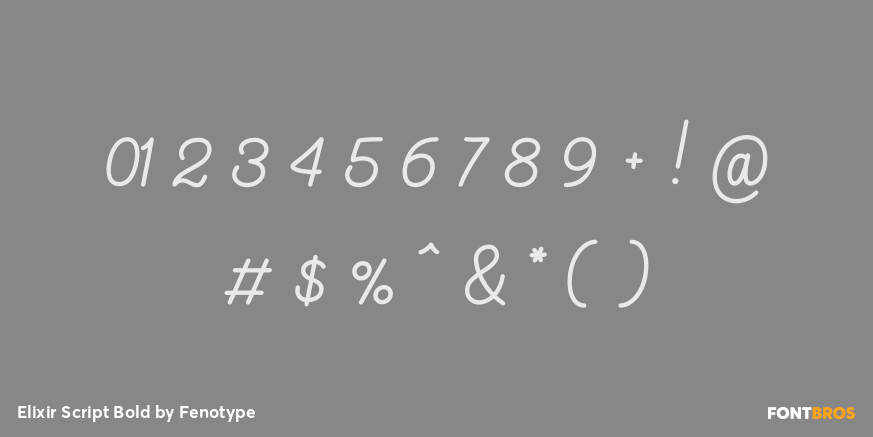 Elixir Script Bold Font Poster #4